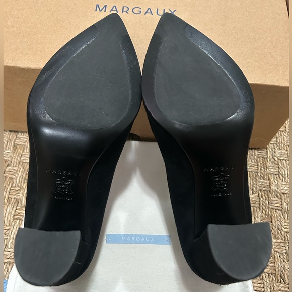 Margaux Black Suede Heels - Picture 5 of 5